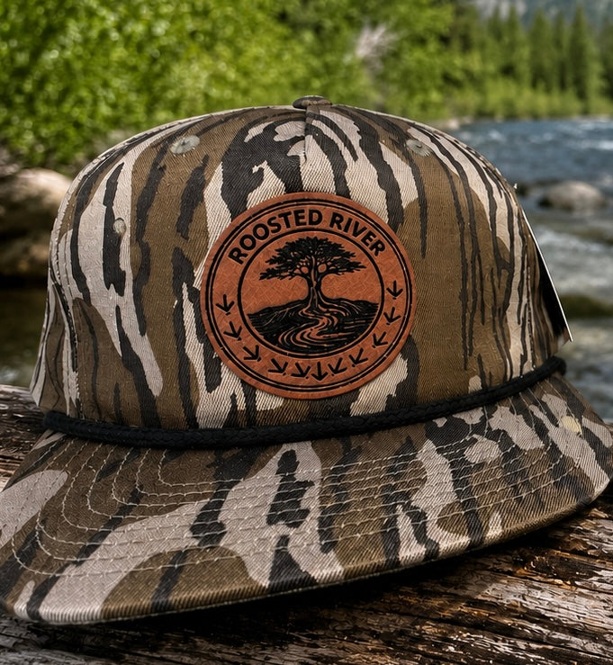 Roosted River Bottomland Logo Patch Hat